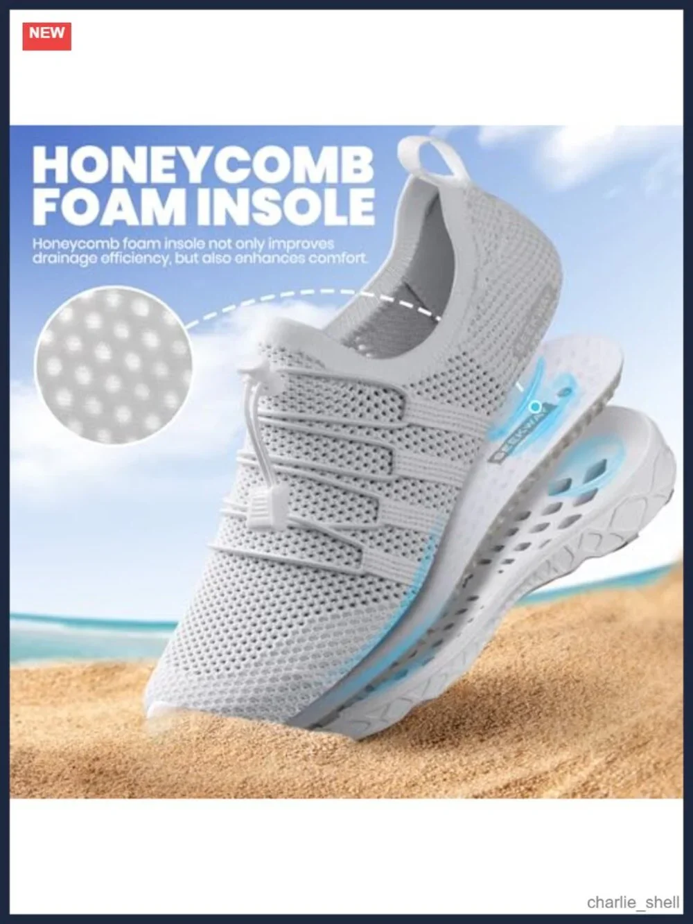 Water Shoes Quick Dry Aqua Barefoot for Beach Surf Hiking Pool
